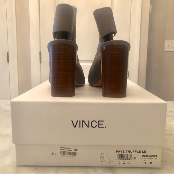 VINCE Faye Peep-toe Cutout Booties - Picture 4 of 8